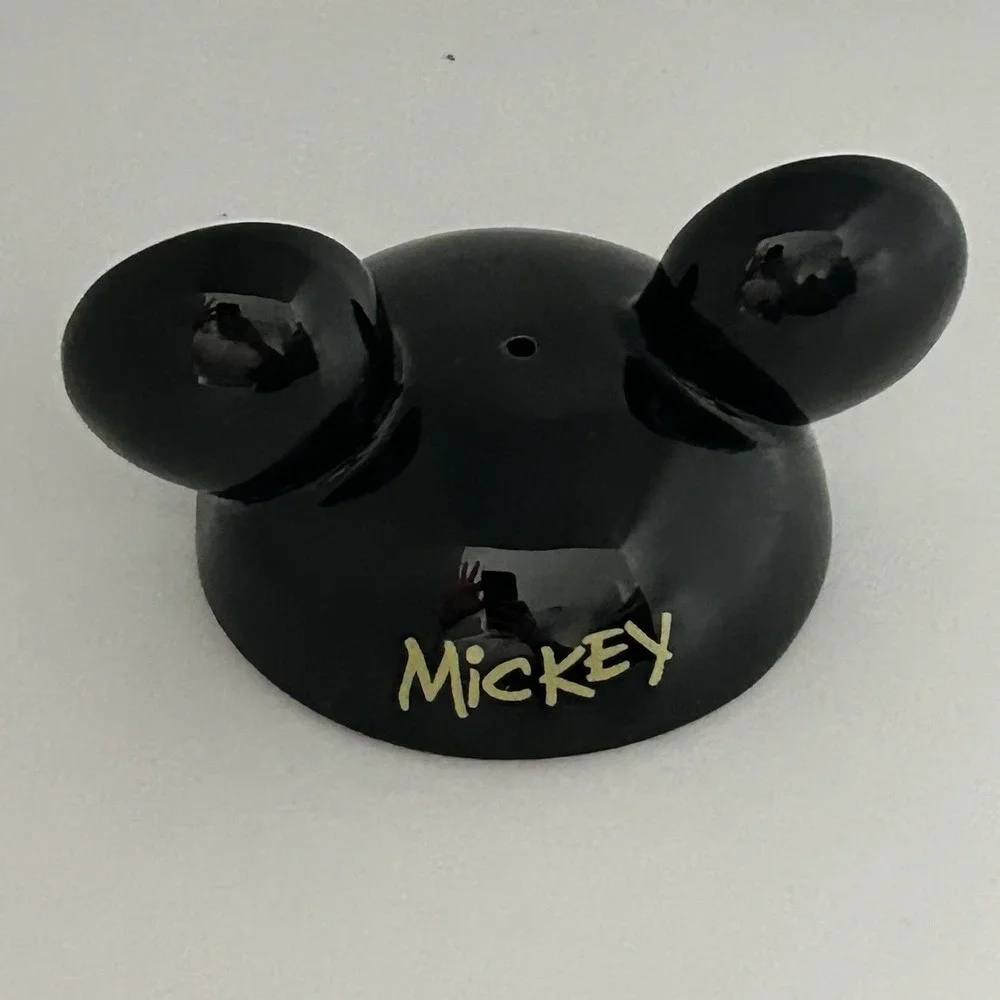 Disney Salt Pepper Shakers Mickey‎ Minnie Mouse Ceramic Set Vintage Applause